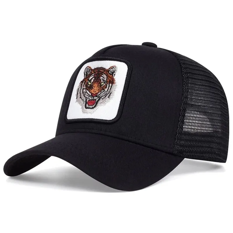 ★1011 GALLERY★ EMBROIDERED TIGER TRUCKER CAP Tiger Embroidered Trucker Cap – Cozy Collective LB
