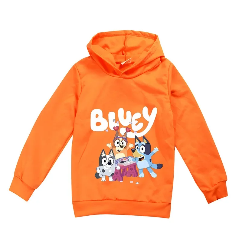 2024 New Bruy Children's Clothing Dog Print Pattern Children's Hoodie Long Sleeved Pullover Boy's Sweater Top Girl's Clothing images - 6