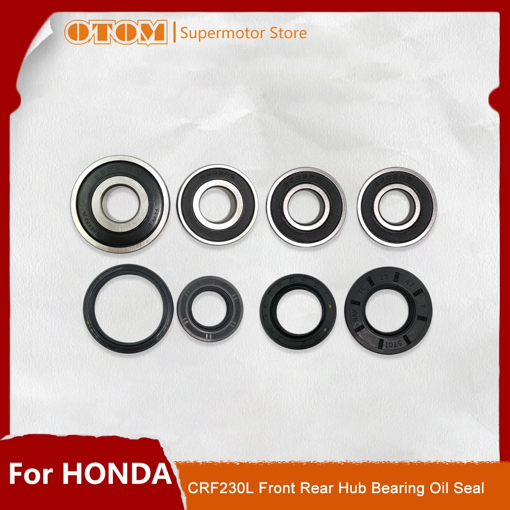 Otom Motorcycle 6202 Front 6203/6303 Rear Wheel Bearings Hub Oil Seals For Crf230 Xr250r/l Sl230