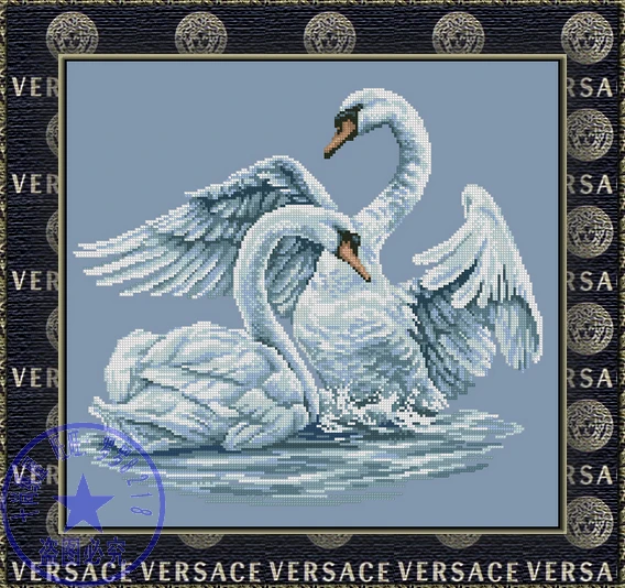 

Cross Stitch Kit for Swans, Couple mate in the lake, Free Delivery, Hot Selling, Top Quality, 14CT, 16CT, 18CT, 25CT
