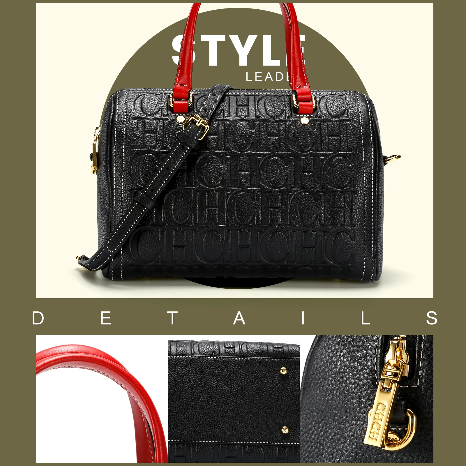 حقيبة يد نسائية كلاسيكية ذات سعة تخزين كبيرة، تتمي...