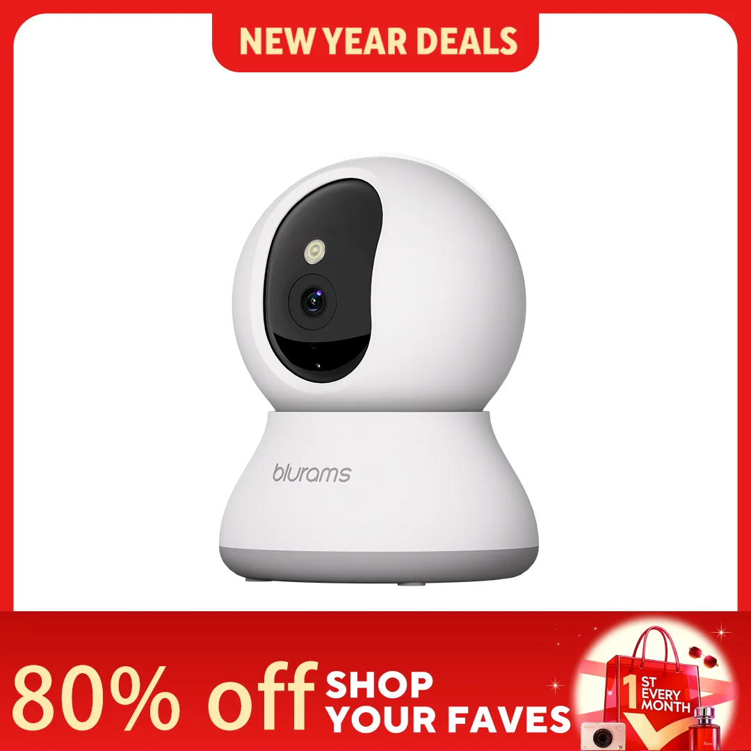 Indoor Security Camera 2K Blurams Home Security for Dog/Elder with One-Touch Call Update A31S-2pc