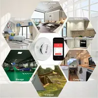 เครื่องตรวจจับควันและอุณหภูมิแบบไร้สาย DFA 2 in 1 เครื่องตรวจจับควันและอุณหภูมิ เครื่องตรวจจับควัน Tuy Wifi สัญญาณเตือนไฟไหม้ เครื่องตรวจจับควัน 6