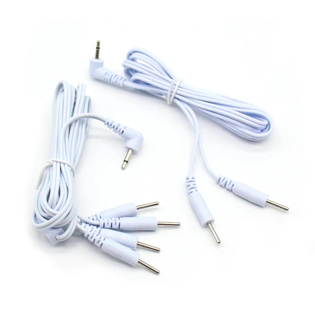 2.5/3.5mm 2 /4 Pin Electrode Cable Electrotherapy Electrode Lead Wires for Acupuncture Muscle Stimulator Therapy Massager 2