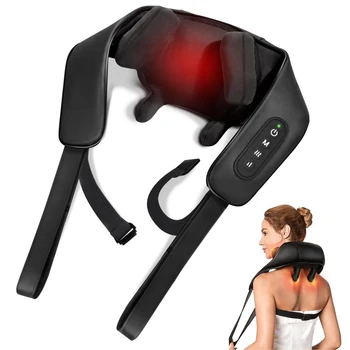 Electric Cervical Massager Convenient Kneading Trapezius Finger Compression Neck Back Shoulder Massager Relieves Neck Pain 1