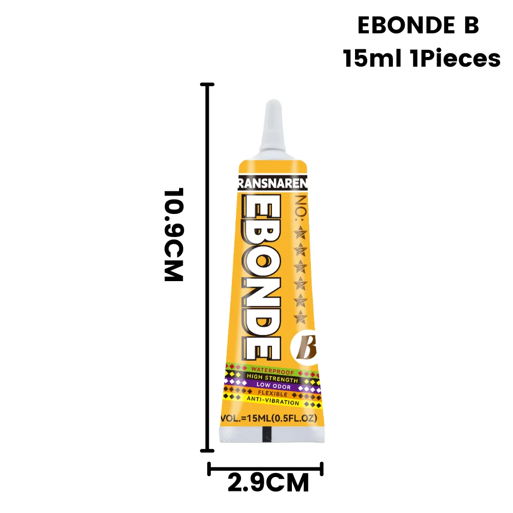 High-Strength Speaker Repair Adhesive - Multipurpose Black/Transparent Glue (15/50/80ML)