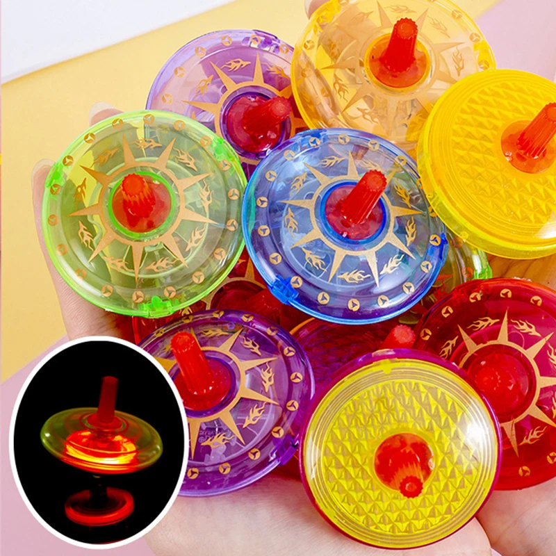 

Colorful LED Gyro Toy Flower Shaped Gyroscope Luminous Gyroscope Glitter Toy Kids Birthday Gifts
