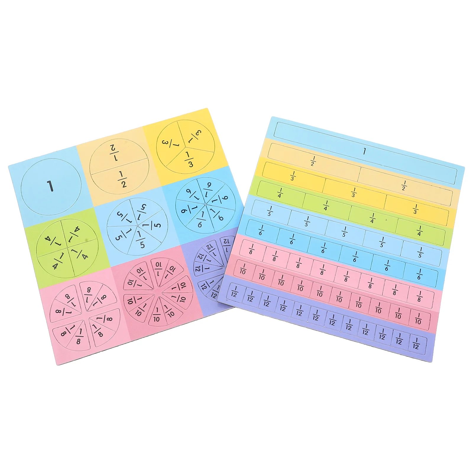 

Magnetic Fraction Teaching Aids Tiles Book Puzzle Score Disk Educational Math Manipulatives