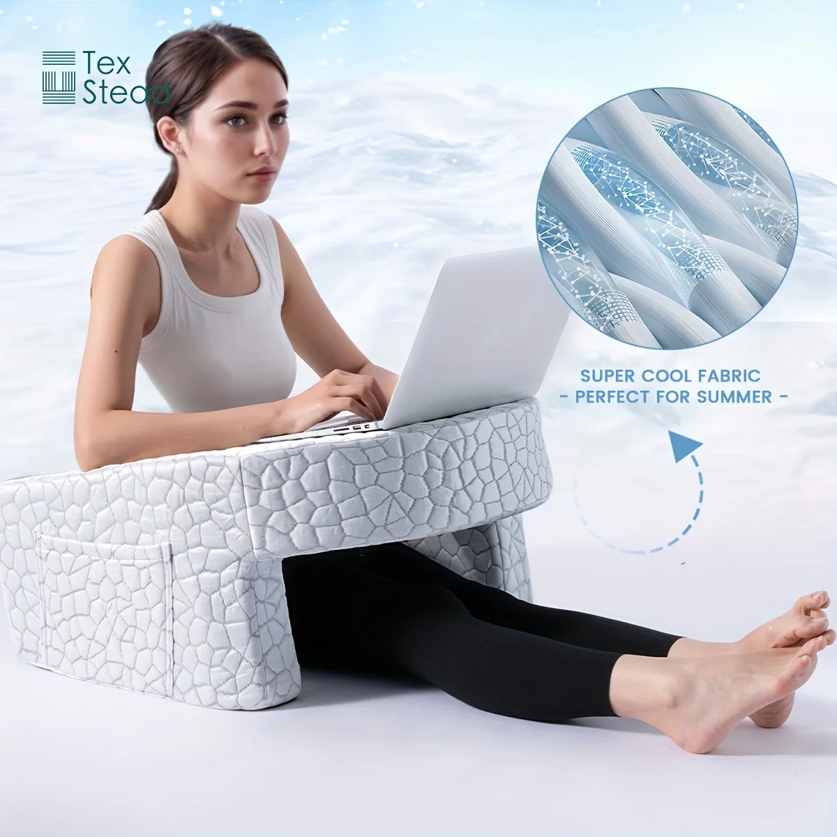Cuscino da lettura e da gioco per grembo, cuscino da scrivania per gaming, con sottobicchiere, morbido cuscino per bracciolo per adulti, in memory foam, per leggere, lavorare, sedersi a letto