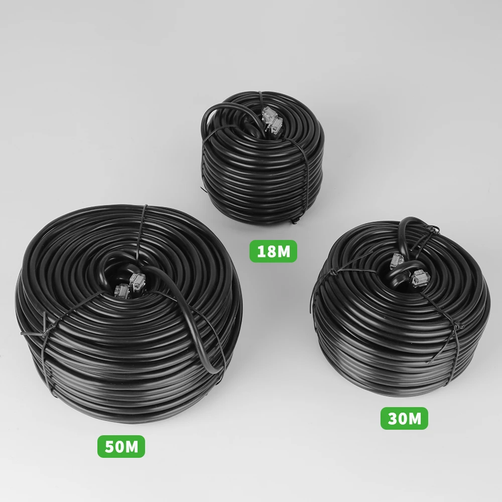 G.Craftsman Network Cable for IP Camera POE System CAT5 18m 30m 50m RJ45 Ethernet Cable LAN 3