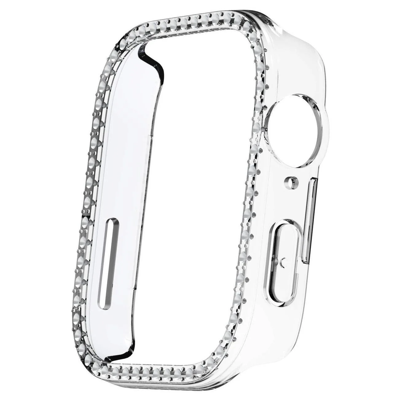 Diamond-Embellished All-Around Protective Watch Bumper Cover