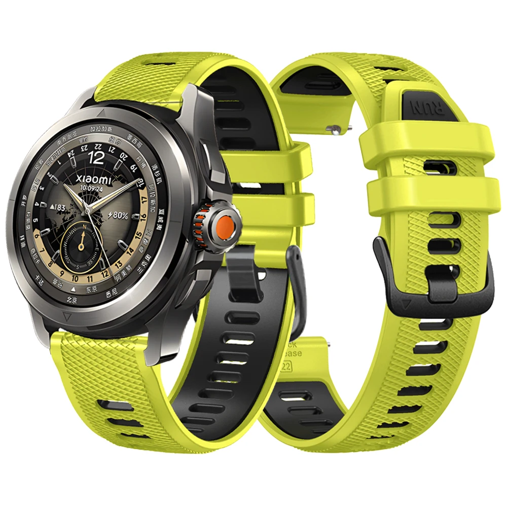Dual-Color Silicone Sport Strap