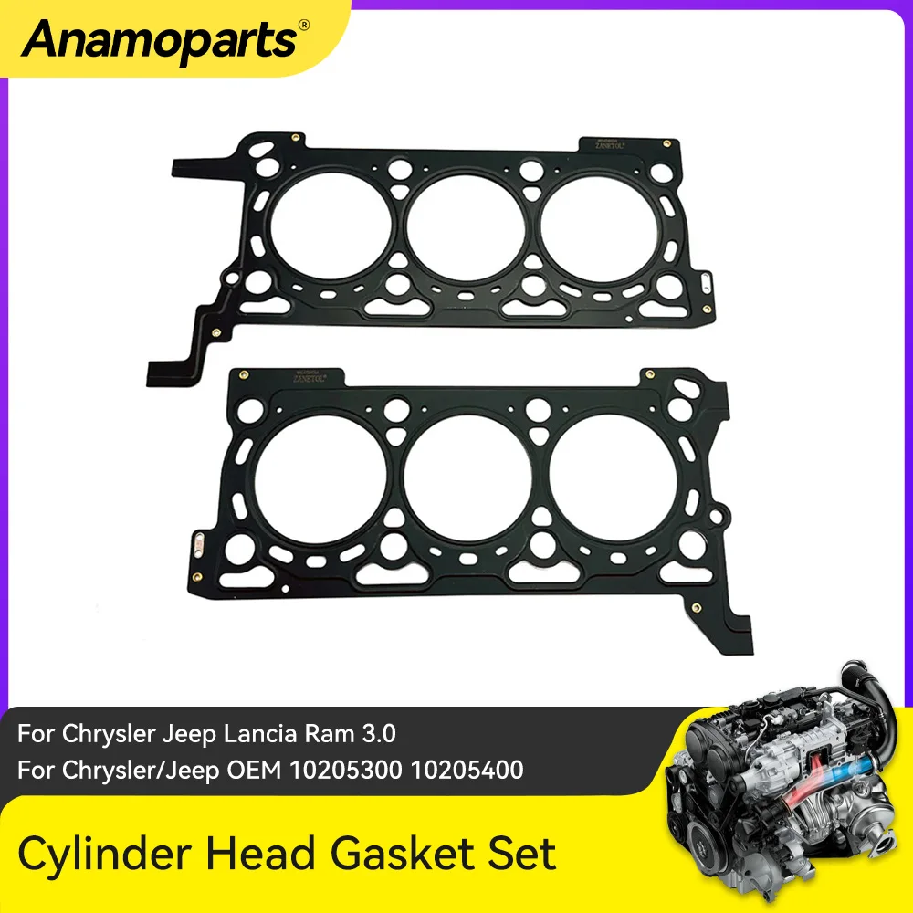 Engine Cylinder Head Gasket Set Fit 3.0 L T EXF For Chrysler Jeep Grand Cherokee Lancia Ram 3.0L 68147402AA 68147397AA