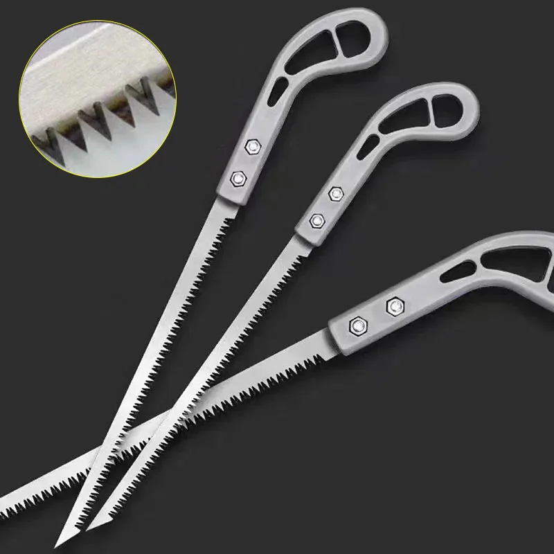 SK5 Steel Outdoor Garden Carpenter Tree Cutting Tree Branch Fast Wallboard Saw Swallow Tail Fine Tooth Manual Saw mini saw hand saw multi purpose saw handheld saw woodworking saw