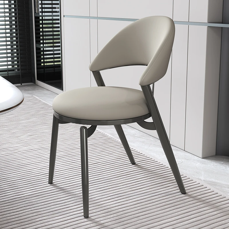 

Waterproof Minimalist Dinning Chair Eaiting Ergonomic Italian Design Dinning Chair Accent Leather Cadeiras De Jantar Furniture