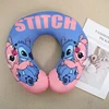 Lovely Lilo & Stitch U-shaped Neck Pillow Cute Stuffed Anime Stitch Angel Travel Pillow Cartoon Printed Nap Pillow Washable 3