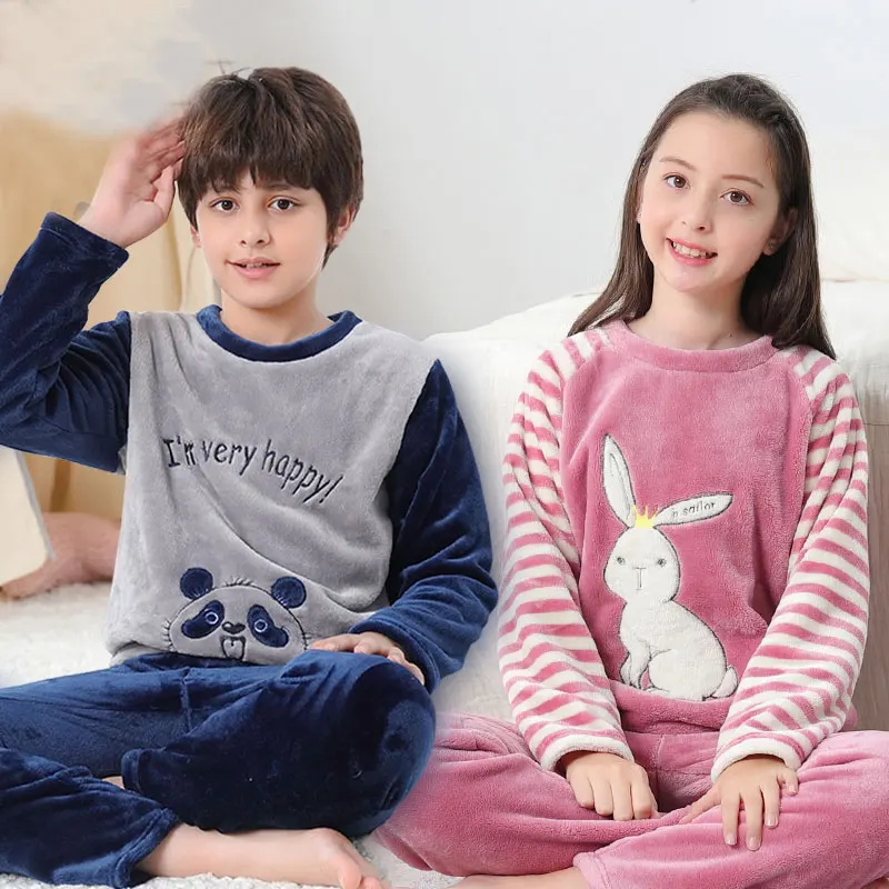 Ensemble de vêtements de nuit sans imprimé pour femme,pyjama grande