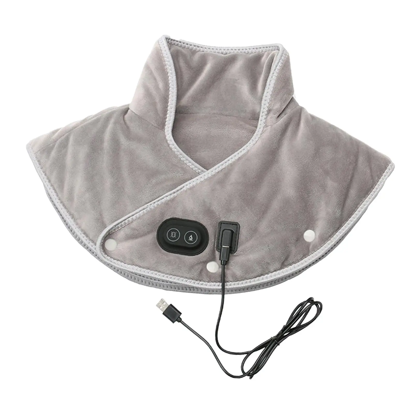 Electric Heating Pad for Adults Elderly Unique Gift Adjustable Size Timing Function 3 Temp Settings USB Massaging Brace Wrap