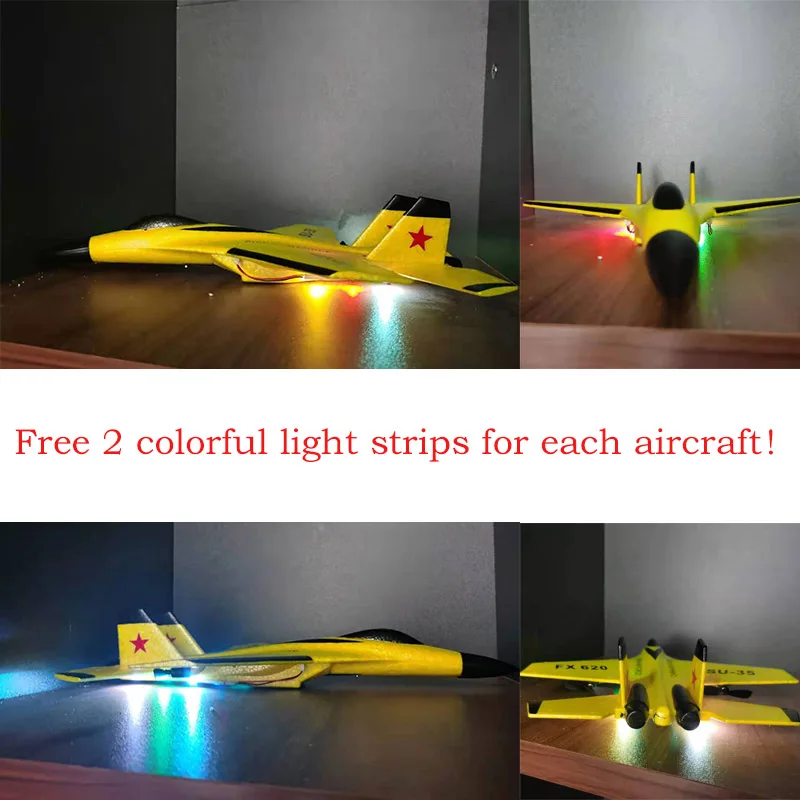FX620 SU-35 RC Remote Control Airplane 2.4G Remote Control Fighter Hobby Plane Glider Airplane EPP Foam Toys RC Plane Kids Gift 3