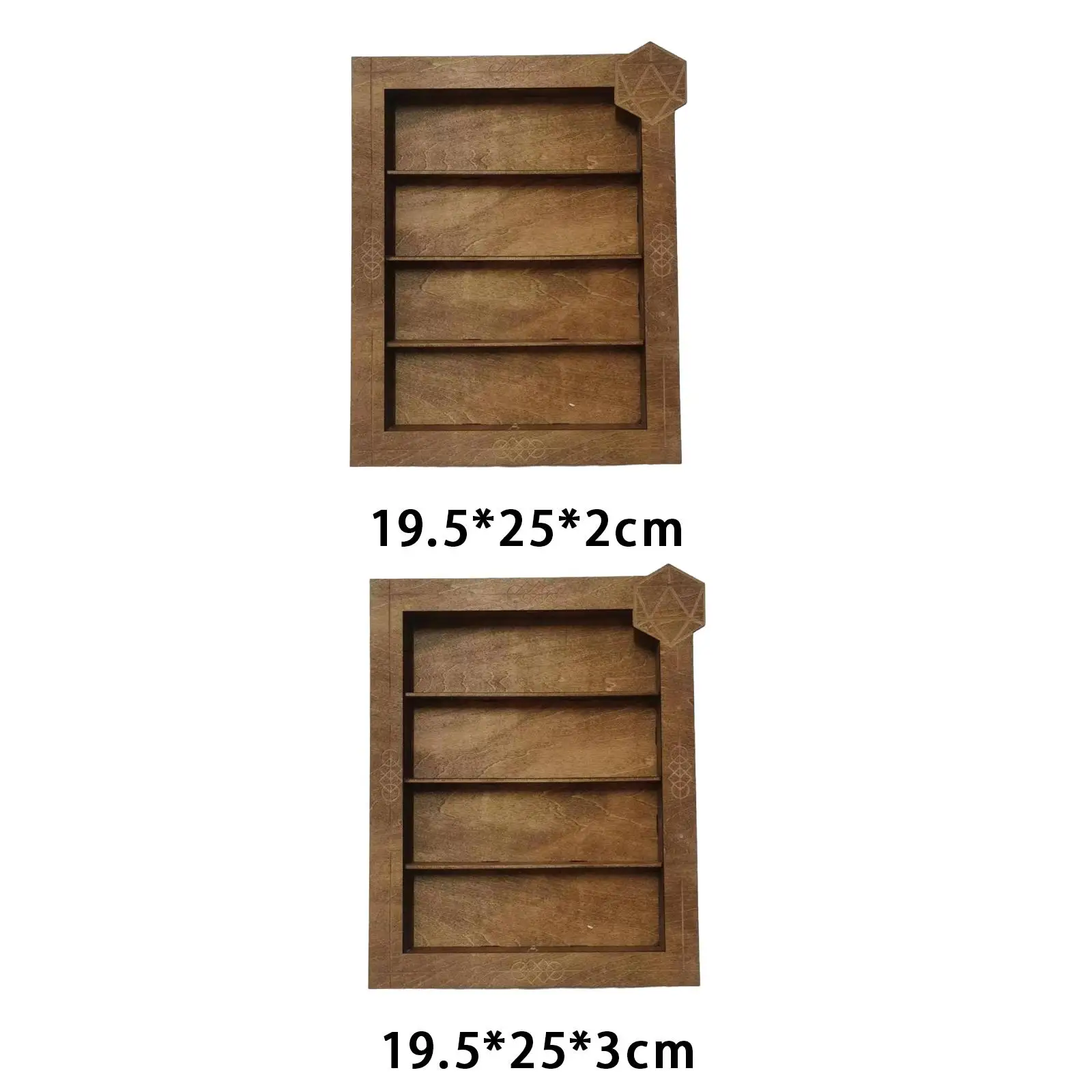

Wooden Dice Storage Display Rack, Desktop Decoration Dice Tray Pendant Organizer for Bedroom