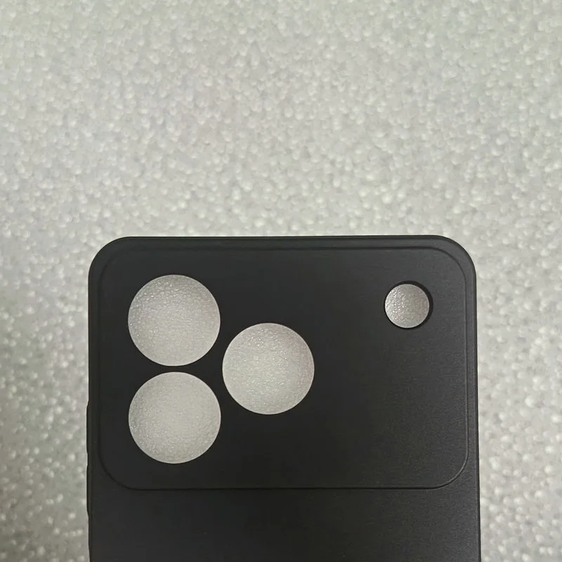 Sleek Black TPU Matte Silicone Phone Case - Slim, Soft Protective Back Cover