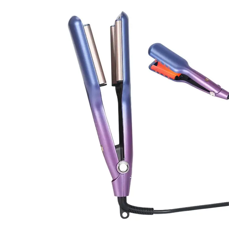 Waver Curling Iron 5 Temp Settings Ceramic Curling Wand Fast Heating Wavy Hair Curler Anti-Scald Hair Tool for All Types