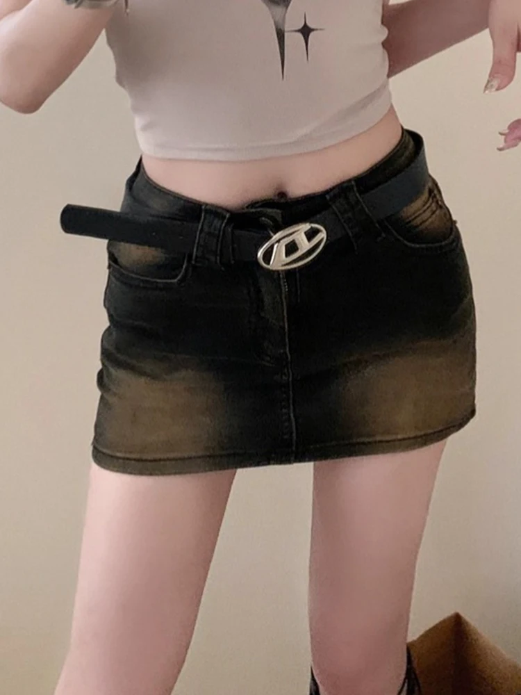 High Waist Mini Skirts Women Korean Style All-match Vintage Woolen Ladies Elegant A-line Short Skirt