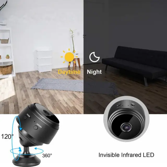 Telecamera WiFi 1080P 5G Compatta Per Interni – Compatibile Con APP Tuya, Ricaricabile, Dimensioni Ridotte