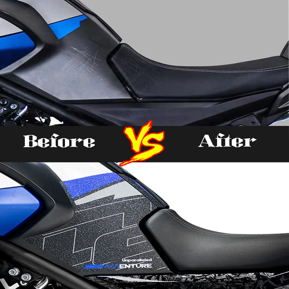 Motorcycle tank protector Tank Pad Protector 5D Koolstofvezel Motorfiets Stickers Tank Pad Protector Racing Decals Accessoires Compatibel met B-M-W G310GS G310 GS GS310 2018 2019 Motorfiets Sticker (k