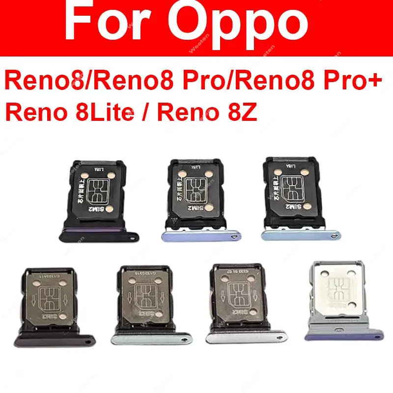 Лоток для SIM-карты для OPPO Reno 8 8 Z Lite Pro Plus 5G, слот для