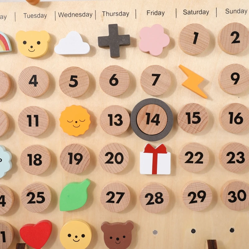 Kids Toys Montessori Wooden Toys Math Toys 1-31 Digital Learning Board Mathematical Baby Early Educational Toys For Children 4