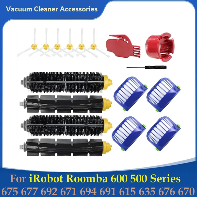 

Запасные части для Irobot Roomba 675, 677, 692, 671, 694, 691, 615, 635, 676, 670, 645, 690, 600 серии, 500, 595, 585 в переменного тока, очиститель