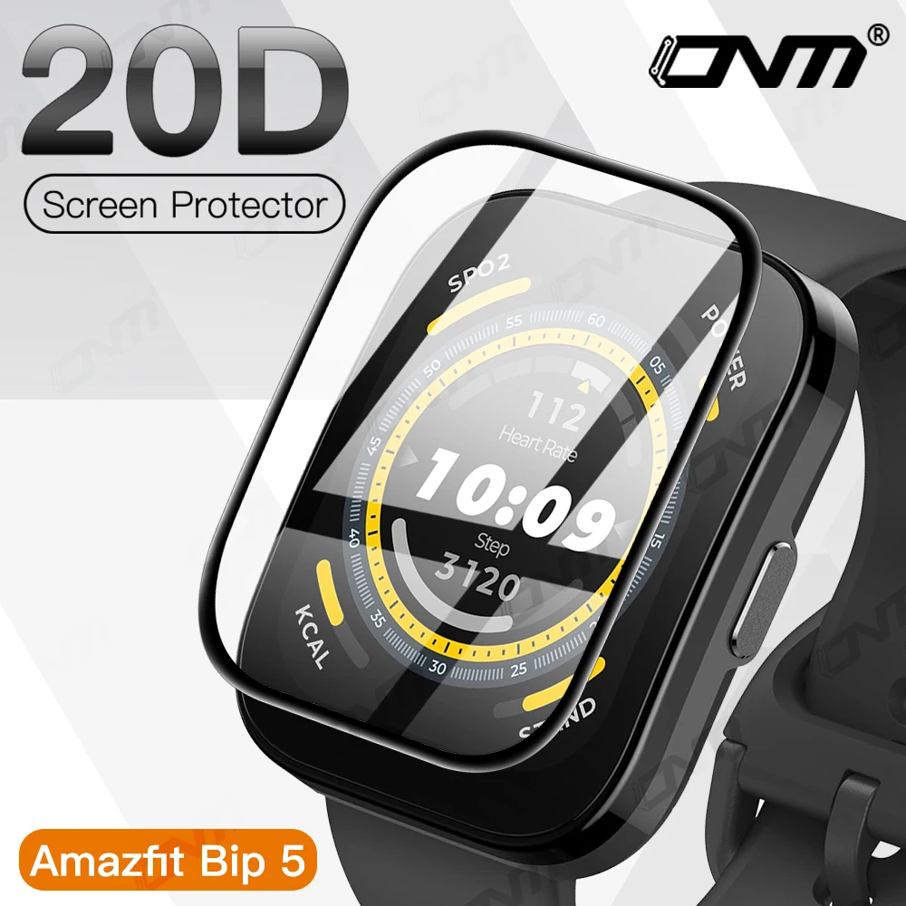 20D Screen Protector for Amazfit Bip 5 Flexible Soft Protective Film for  Amazfit Bip5 Smartwatch Full Coverage Film Not Glass - AliExpress