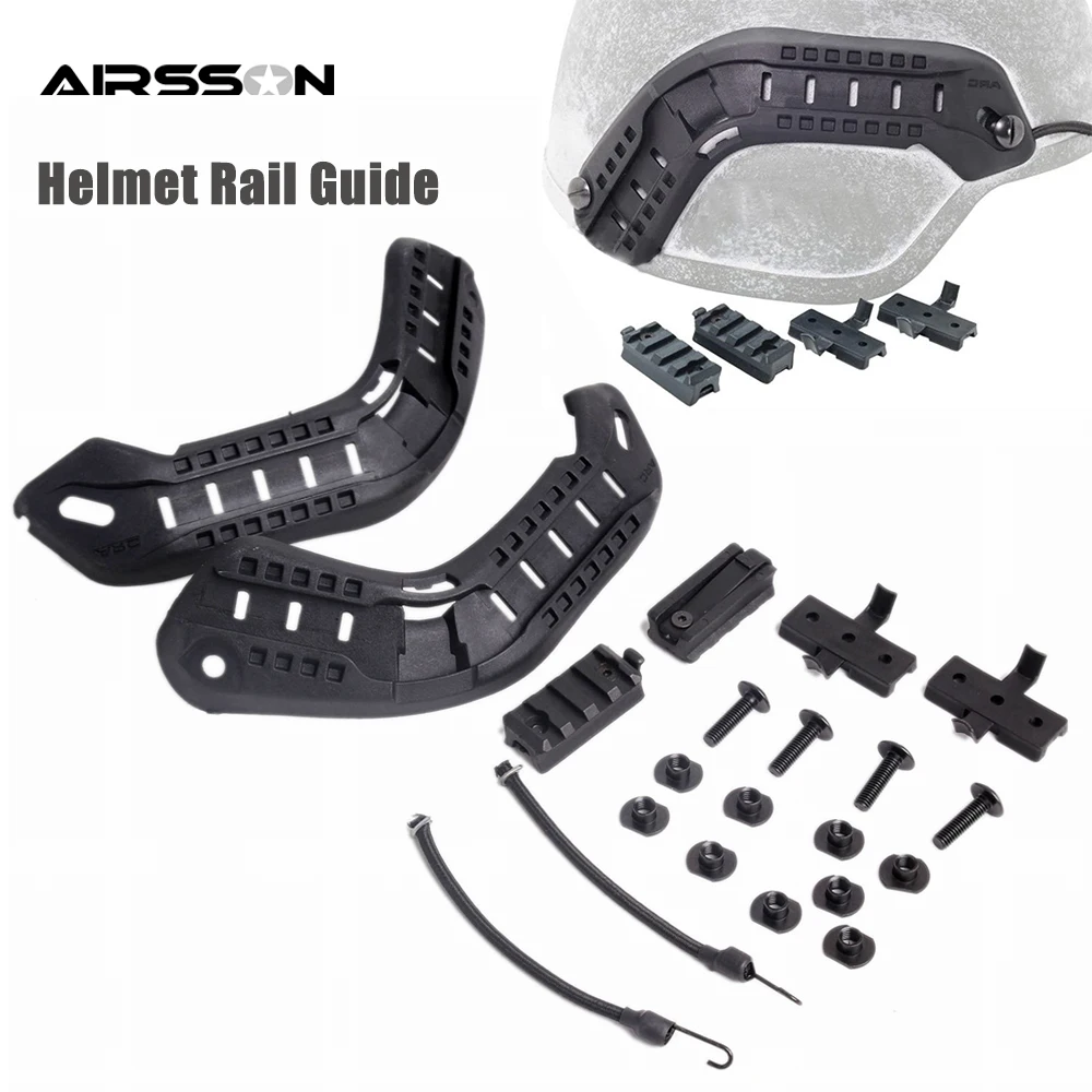 

Тактический шлем рельсовый комплект военный шлем для пейнтбола MICH2000 шлем боковая направляющая рельсовое крепление для страйкбола охоты