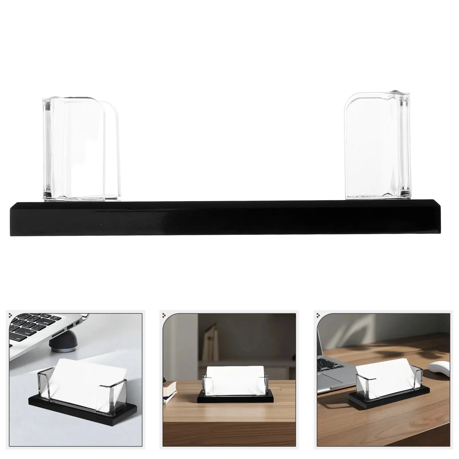 아크릴 명함꽂이, 데스크용 투명 카드 스탠드, 고투명 전면 디스플레이 공간, 사..