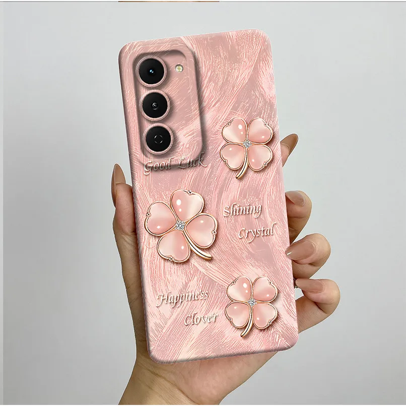 Aesthetic Flowers Slim Liquid Silicone Phone Case - Anti-Drop Protective Soft Cover