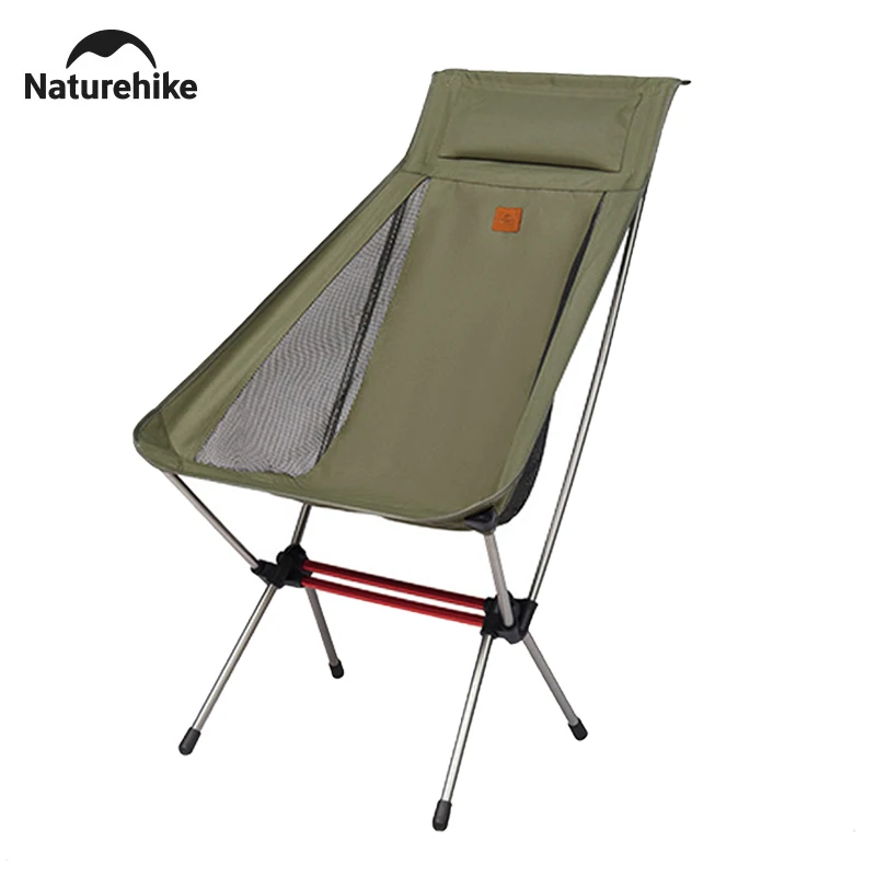 Chaise lune Naturehike haute dossier pour pêche et camping - Ultralégère, portable et support 120kg