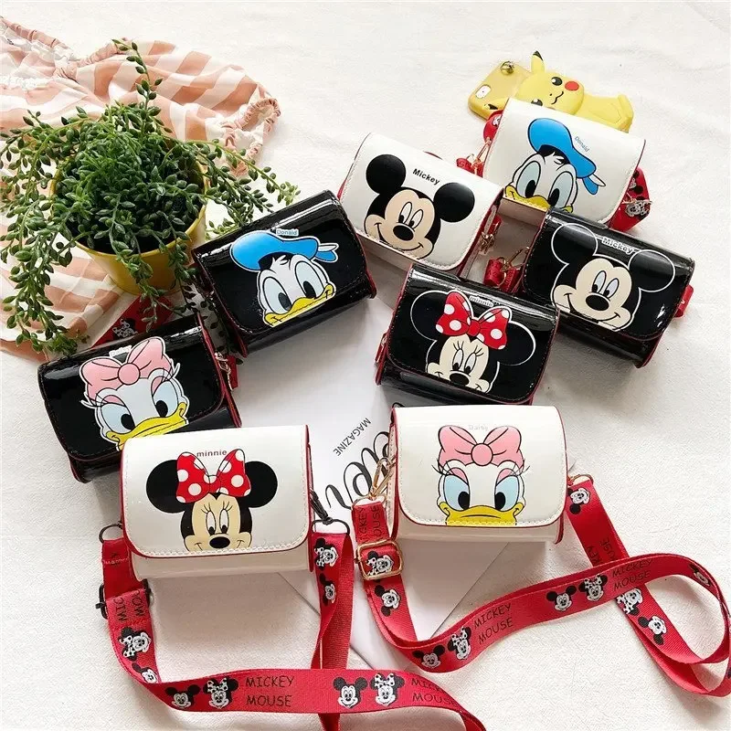 

Disney Mickey Mouse Donald Duck Cartoon Children's Bag One Shoulder Bag Cute Crossbody Bags Mini Square Bag Fashion Zero Wallet