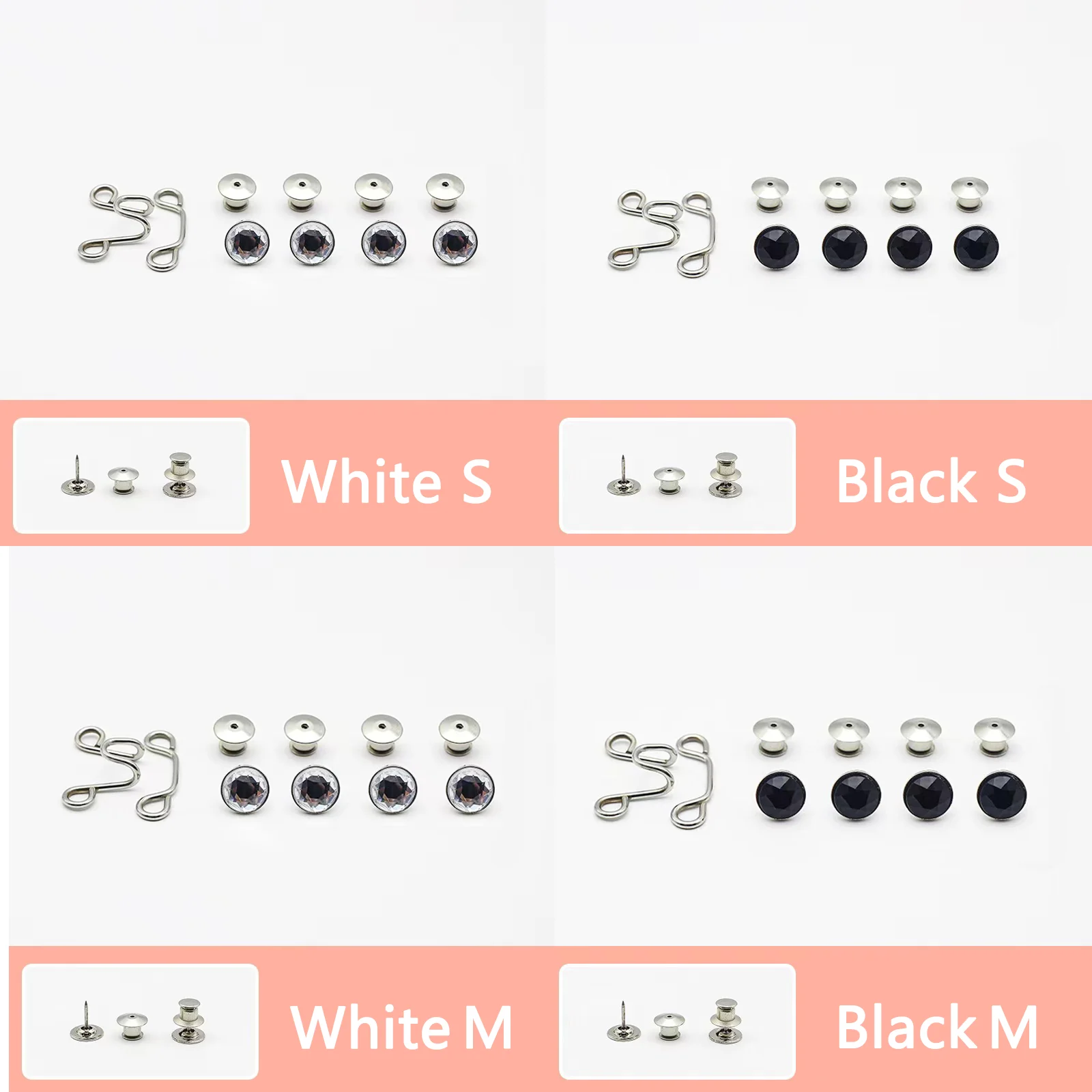 청바지 허리 조절 버클, 탈착식, 조절식, 쉬운 설치, 펀치프리 크리에이티브 허리 버클