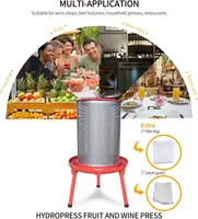 Electricity-Free/Water-powered Cider Wine Bladder Press, Natural Juice Making(10.7 Gallon 2