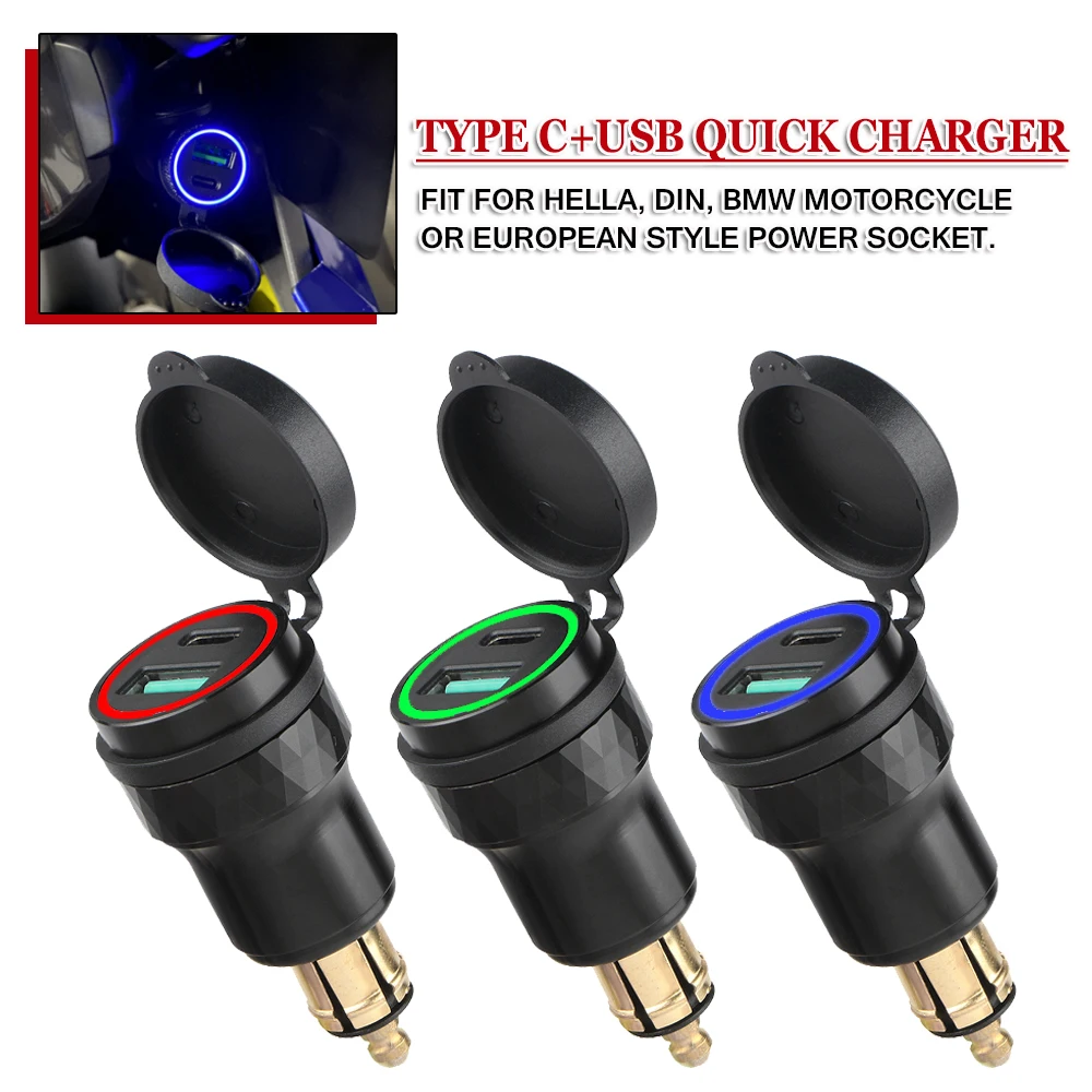 Motorcycle Hella Plug Usb Charger  Motorcycle Hella Din Usb Charger - New  12-24v - Aliexpress