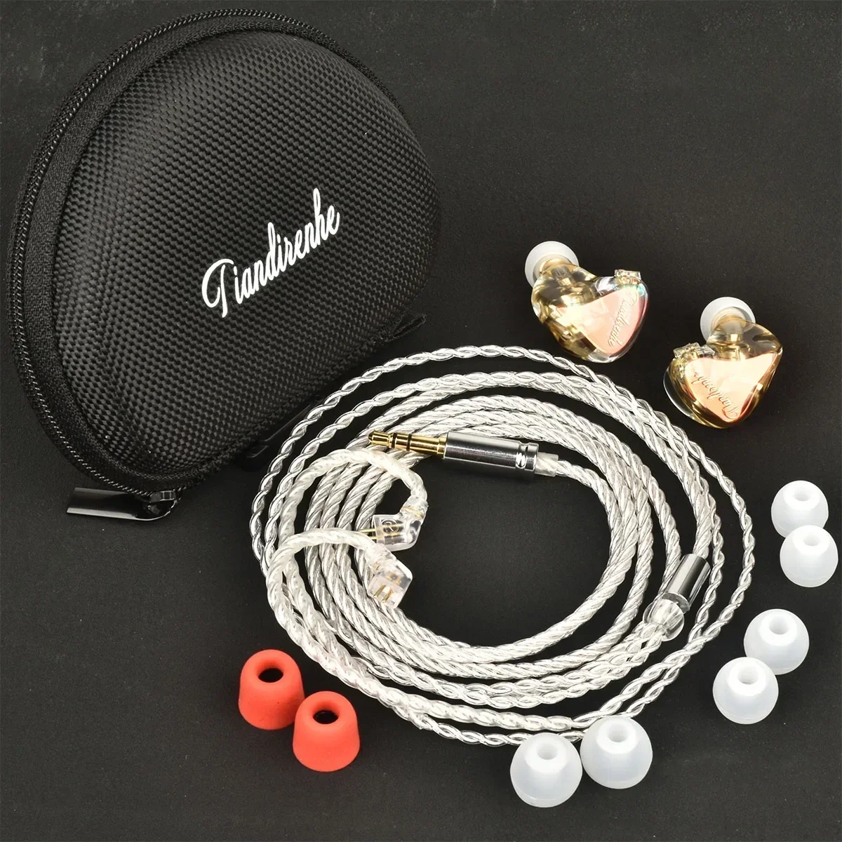 Разноцветные мерцающие полимерные Hi-Fi наушники Tiandirenhe TD15 0,78 для TFZ-кабеля, Hi-Fi басовые наушники, динамические DJ-наушники с эффектом лихорадки, IEM и микрофоном (art.: 3920c0cb4c0b5) - 3920c0cb4c0b5