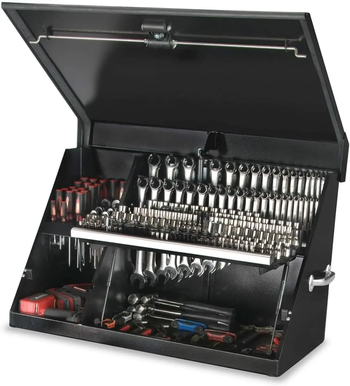 XL450B 36Inch Portable TRIANGLE Toolbox Multi-Tier Design 16-Gauge Construction SAE and Metric Tool Chest 3