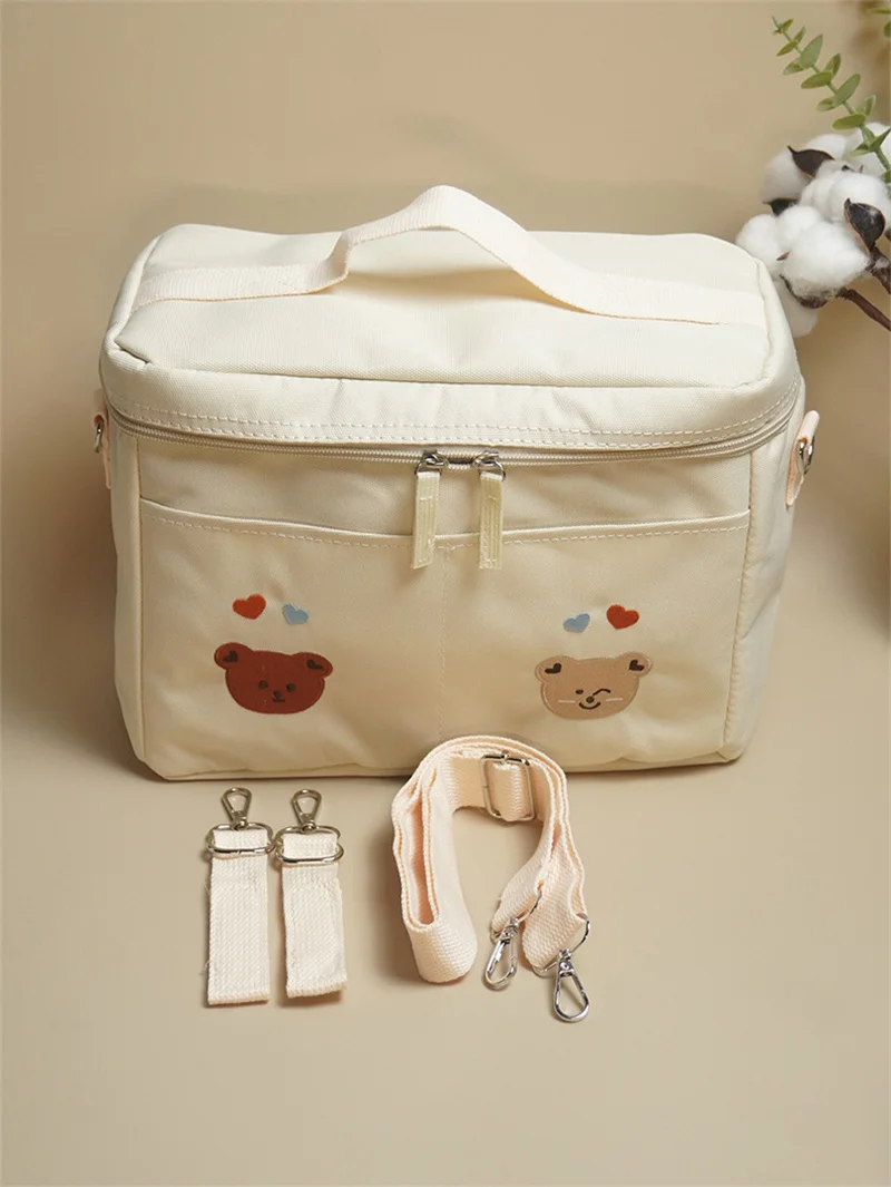 Outdoor Mama Schulter Wickelt aschen Baby wagen Hänge tasche wasserdichte Baby flasche Isolierung Mama Tasche Babys Trolley Zubehör – Detail 9