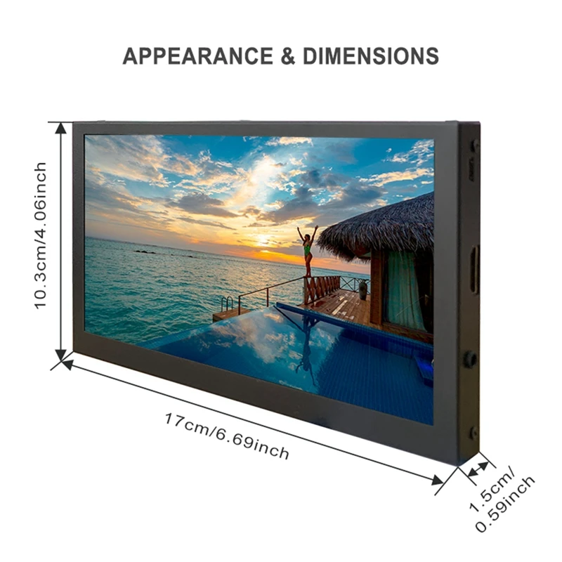 7 ġ , 1024x600 IPS LCD   ÷ Ŀ ִ  ݼ ޴ 
