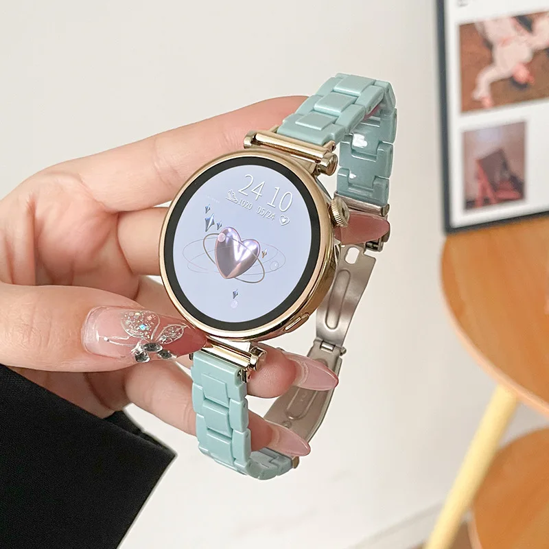 Rainbow Resin Watch Strap - Clear Strap Bracelet Accessory in 18mm, 20mm, and 22mm