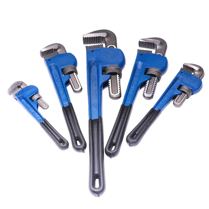 Clé à Tube Plombier Robuste - Acier Carbone, Réglable, Ouverture Max 5,5 Cm - Pour Plomberie, Bricolage, Réparations