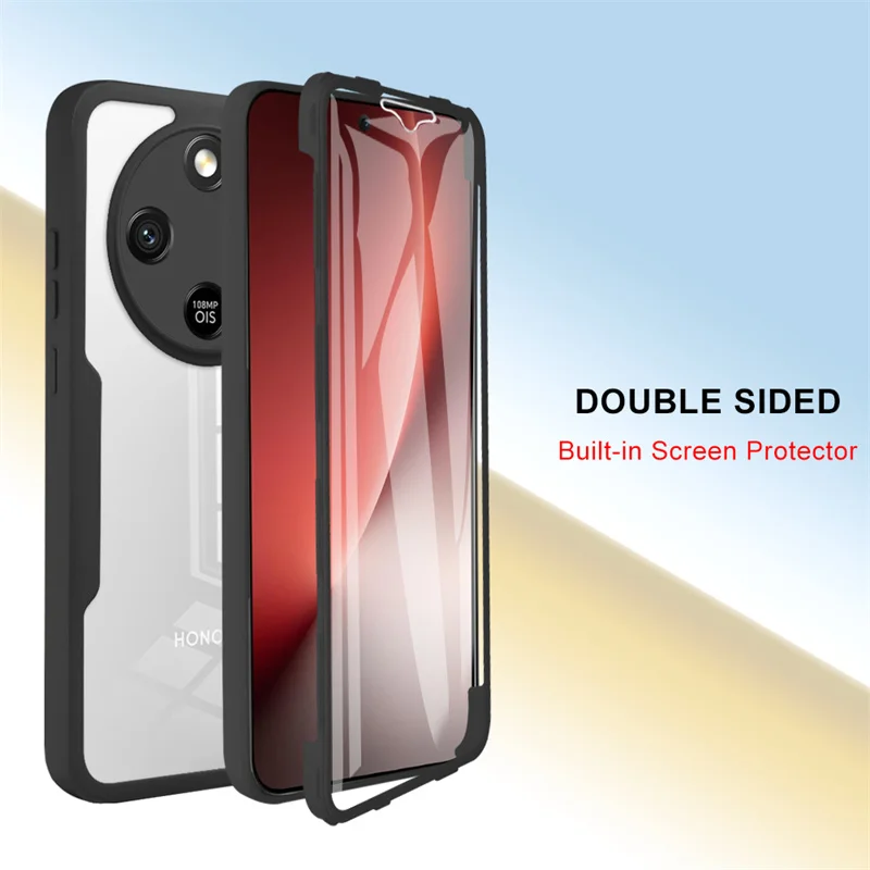 Honor Magic 8 Lite 5G 케이스 용 완전 커버 케이스 Honor Magic8 Lite 충격 방지 실리콘 코크 용 이중 보호 쉴드 커버