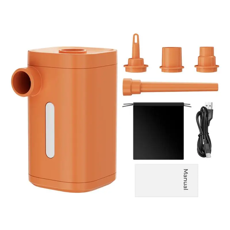 

Portable Electric Inflator 4 In 1 Mini Wireless Air Pump With Camping Light 2000mAh Battery Inflate And Deflate Tool For Air