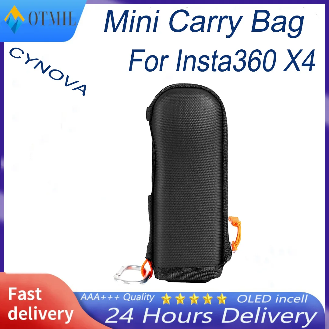 CYNOVA For Insta360 X4 Mini Camera Bag Pouch Protective Carry Case For Insta 360 X4 Action Camera Accessory